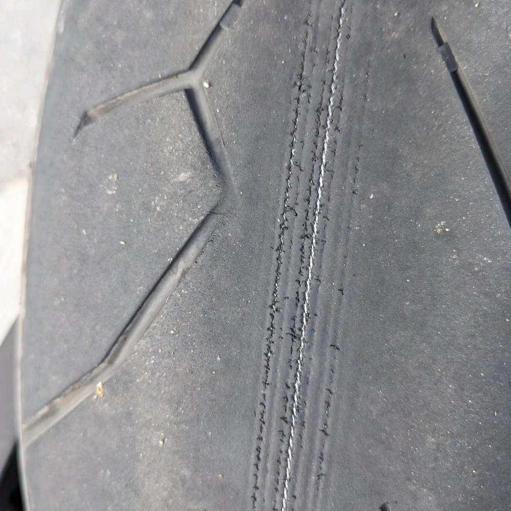 Moto For All - Worn tire on replacement Scrambler - Motorcycle Rental Near Me - Los Angeles, California Moto For All - Worn tire on replacement Scrambler - Motorcycle Rental Near Me - Los Angeles, California