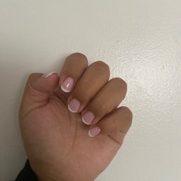 Nails are ok... left nail polish on my fingers Nails are ok... left nail polish on my fingers