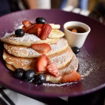 Venue - buttermilk pancakes, w/fresh fruits - Bars Near Me - Prague, Puerto Rico