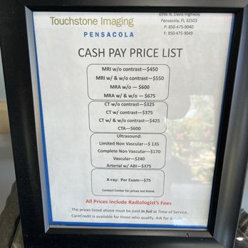 Touchstone Imaging - 2026 pricing - Diagnostic Imaging Near Me - Pensacola, Florida Touchstone Imaging - 2026 pricing - Diagnostic Imaging Near Me - Pensacola, Florida