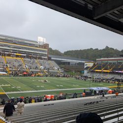 Kidd Brewer Stadium - 40 minutes before gametime on a very bad weather day.