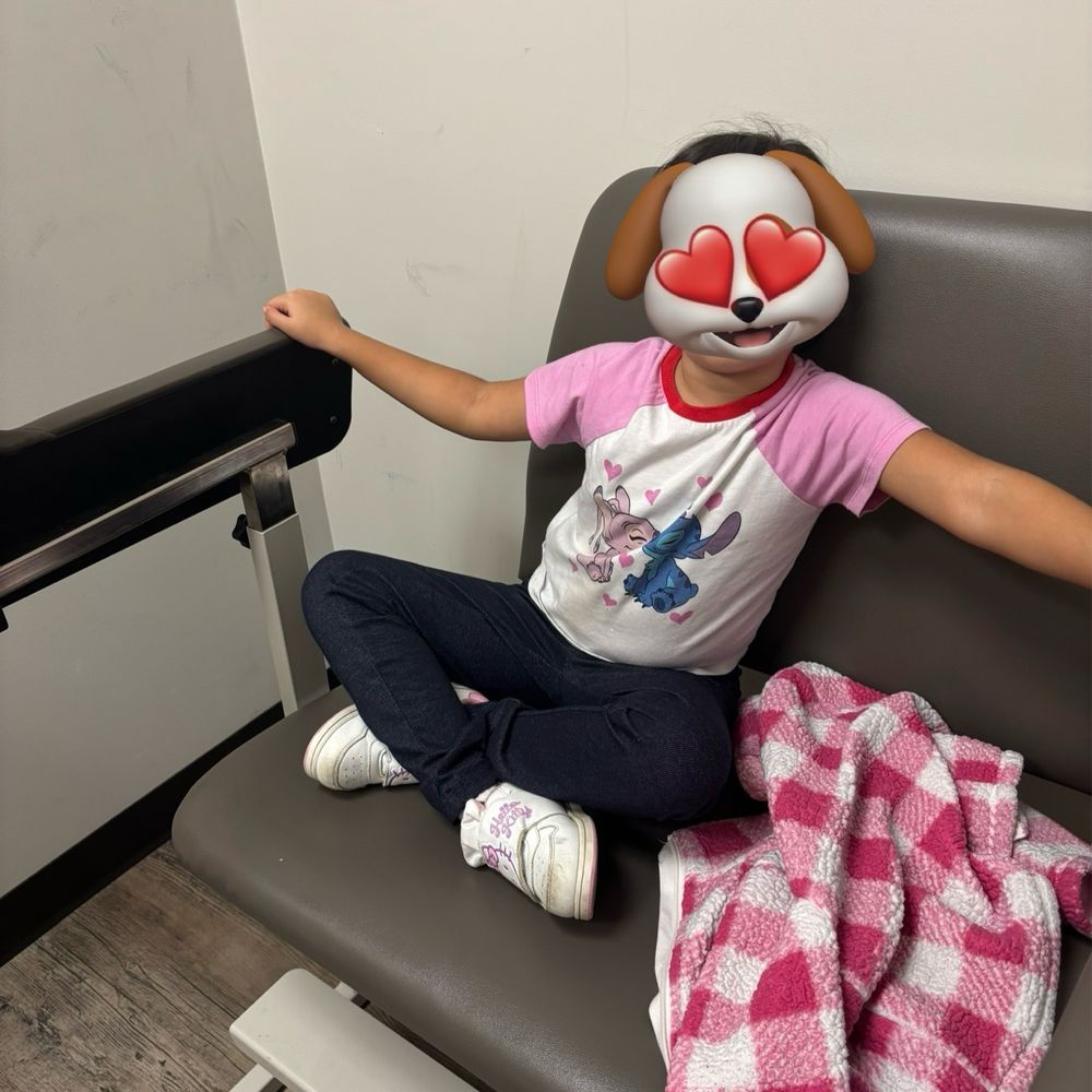Happy, chill kid, not worried at all