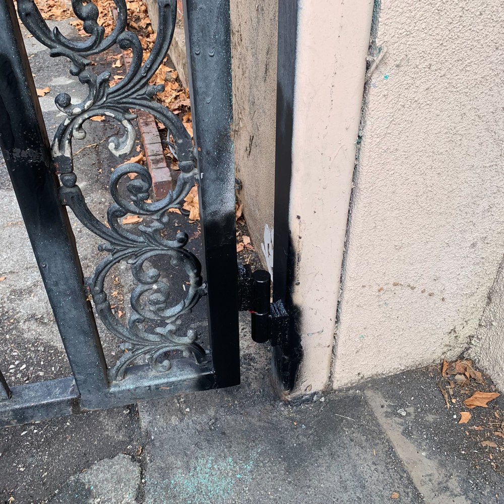 Brian's Welding - After: fixed hinges - Fences & Gates Near Me - San Jose, California
