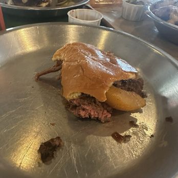 Rodeo Goat - The remains of my sugar burger before I remembered I have to review this, but DAMN this was a good burger. - Burgers Near Me - Rockwall, Texas Rodeo Goat - The remains of my sugar burger before I remembered I have to review this, but DAMN this was a good burger. - Burgers Near Me - Rockwall, Texas