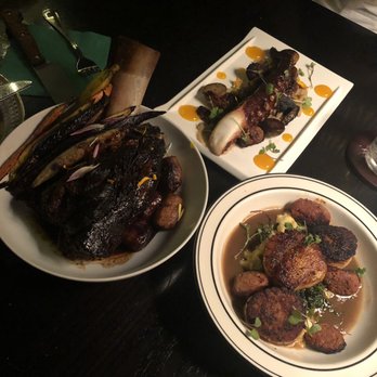 Multnomah Whiskey Library - Braised Spare rib, octopus, scallops - Lounges Near Me - Portland, Oregon