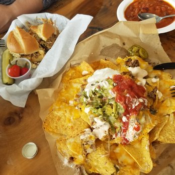 Ginochio's Kitchen - pull pork sandwich, nachos with brisket, bold beans. nom nom... - Seafood Near Me - Bodega Bay, California Ginochio's Kitchen - pull pork sandwich, nachos with brisket, bold beans. nom nom... - Seafood Near Me - Bodega Bay, California