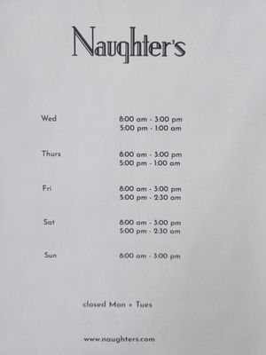 Naughter's by null