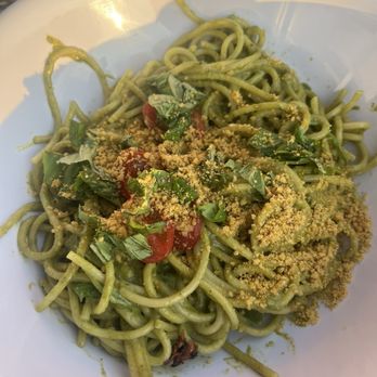 Plant Craft Kitchen - Pesto pasta bowl. Smaller than expected for a large bowl. - Vegan Near Me - St. Louis, Missouri Plant Craft Kitchen - Pesto pasta bowl. Smaller than expected for a large bowl. - Vegan Near Me - St. Louis, Missouri
