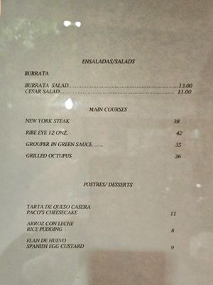 Menu photo 2 Pacos Restaurant & lounge South Boston, VA Menu photo 2 Pacos Restaurant & lounge South Boston, VA