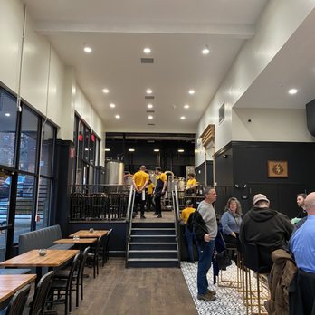 Zeus Brewing Company - View toward tanks and extra seating - Breweries Near Me - Poughkeepsie, New York
