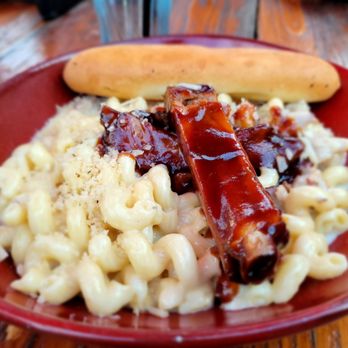 Brick & Bourbon - Mac and cheese with ribs - New American Near Me - Maple Grove, Minnesota Brick & Bourbon - Mac and cheese with ribs - New American Near Me - Maple Grove, Minnesota