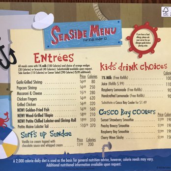 Red Lobster - Kids menu - Seafood Near Me - Columbus, Ohio