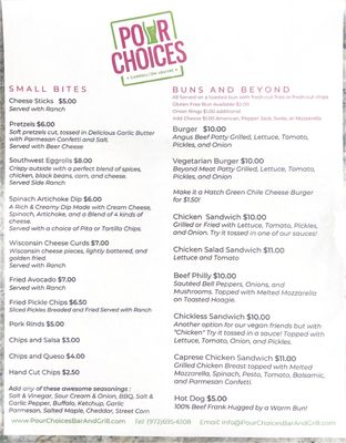 Pour Choices by null