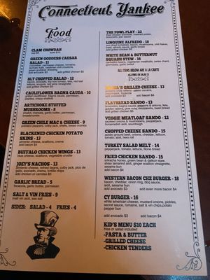 Menu photo 7 Connecticut Yankee San Francisco, CA