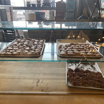 Daily Dozen Doughnut - Maple doughnut and maple bacon doughnut - Bakeries Near Me - Seattle, Washington