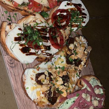 The Ostrich - Bruschetta, mozzarella one & fig one are my two personal faves! - Cocktail Bars Near Me - Chandler, Arizona