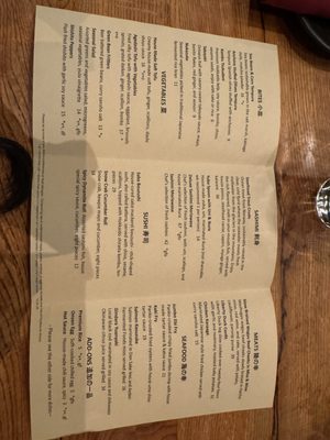 Menu photo 1 Fish & Bird Sousaku Izakaya Berkeley, CA Menu photo 1 Fish & Bird Sousaku Izakaya Berkeley, CA