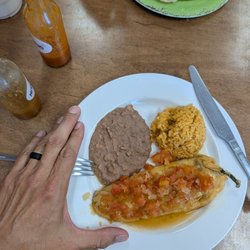 Chile relleno plate