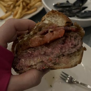 Red Cow - Red Cow Burger - medium rare - ESR $15 Anniversary Menu Special And their fries are the best I've ever had. - French Near Me - Seattle, Washington