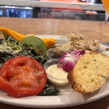 Island Vintage Wine Bar - Kale Caesar Salad with Fresh Island Fish - Wine Bars Near Me - Honolulu, Hawaii Island Vintage Wine Bar - Kale Caesar Salad with Fresh Island Fish - Wine Bars Near Me - Honolulu, Hawaii