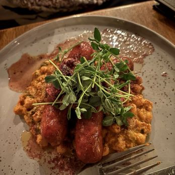 The Fat Lamb - The sausage entree...I don't know what it's called. - Cocktail Bars Near Me - Louisville, Kentucky