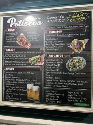 Menu photo 2 Petiscos Claremont, CA