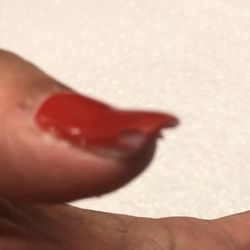 Blue Water Pedicure & Nails - Same day they were done this nail came off also