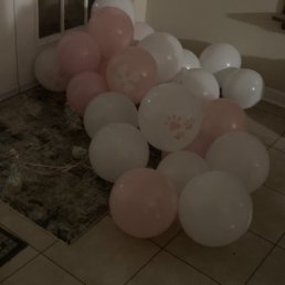 Bought these balloons the evening before party day and these are the balloons first thing the next morning.