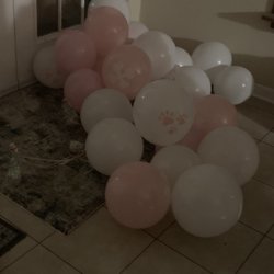 Party Fair - Bought these balloons the evening before party day and these are the balloons first thing the next morning.