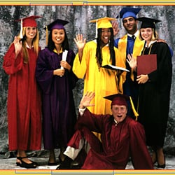 Academic Cap and Gown - high school graduation caps and gowns