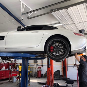 Lamberson Auto Sport - Ben is finishing the installation of Agency Power OEM exhaust valve delete boxes to get this beautiful AMG GTS back to 500hp. - Auto Repair Near Me - Murray, Utah Lamberson Auto Sport - Ben is finishing the installation of Agency Power OEM exhaust valve delete boxes to get this beautiful AMG GTS back to 500hp. - Auto Repair Near Me - Murray, Utah