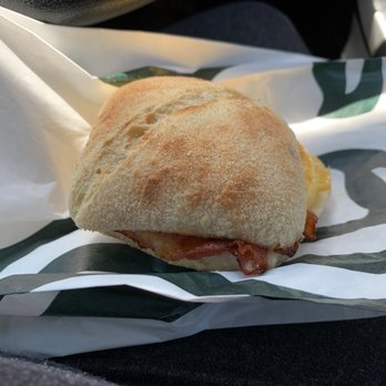 Starbucks - Bacon Gouda breakfast sandwich - Coffee & Tea Near Me - Lincoln, California Starbucks - Bacon Gouda breakfast sandwich - Coffee & Tea Near Me - Lincoln, California
