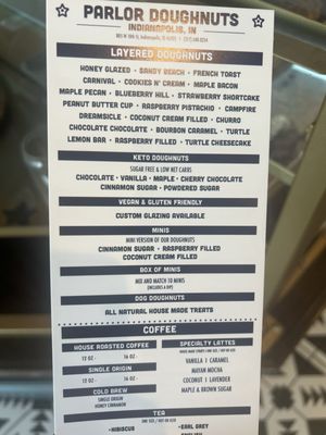 Menu photo 5 Parlor Doughnuts Indianapolis, IN