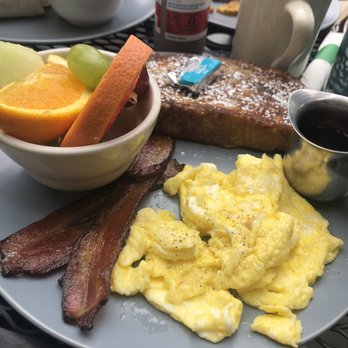 Riverwalk Park Inn Cafe - Ordered the This and That Breakfast. French toast, eggs, bacon and fruit. Bread was delicious!! - Breakfast & Brunch Near Me - Chelan, Washington Riverwalk Park Inn Cafe - Ordered the This and That Breakfast. French toast, eggs, bacon and fruit. Bread was delicious!! - Breakfast & Brunch Near Me - Chelan, Washington