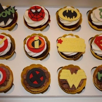 Boutique Baker - a box of superhero cupcakes - Bakeries Near Me - Cambridge, Ontario