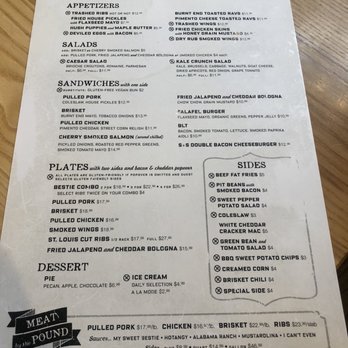Salt + Smoke - Menu - Barbeque Near Me - Saint Charles, Missouri Salt + Smoke - Menu - Barbeque Near Me - Saint Charles, Missouri