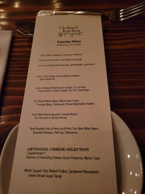Menu photo 7 Orchard Kitchen Langley, WA