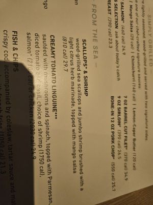 Menu photo 2 Bonefish Grill Crescent Springs, KY