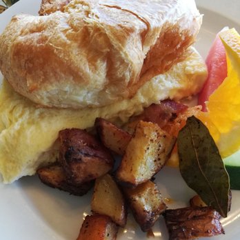 Inn At Churon Winery - Croissant with egg with better potatoes - Hotels Near Me - Temecula, California