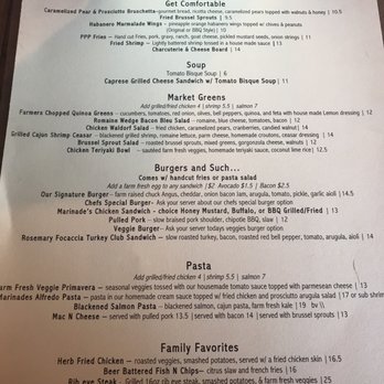 Marinade On Main - Menu as of 8/27/2017 - American Near Me - Ramona, California Marinade On Main - Menu as of 8/27/2017 - American Near Me - Ramona, California