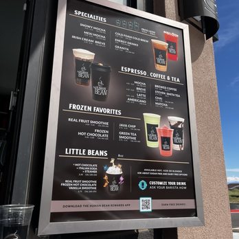 The Human Bean - Menu - Coffee & Tea Near Me - Albuquerque, New Mexico