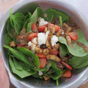 B.GOOD - Strawberry Goat Cheese Salad $7.59 6/2013 - Burgers Near Me - Boston, Massachusetts B.GOOD - Strawberry Goat Cheese Salad $7.59 6/2013 - Burgers Near Me - Boston, Massachusetts