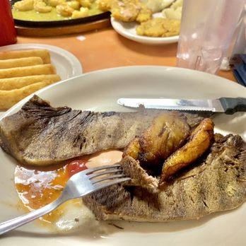 La Cabana Restaurant - Lengua A La Plancha (beef tongue), Yuca Frita (yuca fries) - Colombian Near Me - Tampa, Florida La Cabana Restaurant - Lengua A La Plancha (beef tongue), Yuca Frita (yuca fries) - Colombian Near Me - Tampa, Florida