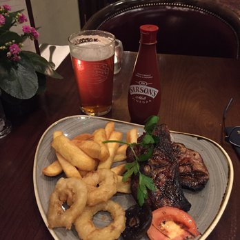The Feathers - A proper pub meal of Barnsley lamb chops - Pubs Near Me - London, XGL