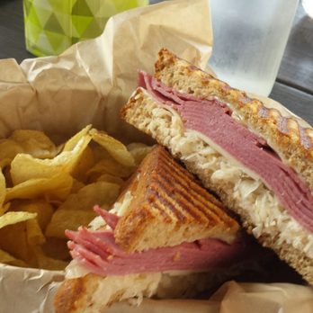 The Cheese Cottage - Reuben with Gouda cheese added. Crispy and delicious!! - Cheese Shops Near Me - Mobile, Alabama