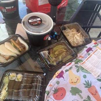 House of Umami - Bao Bun (C), Vegan Ramen (C), avocado roll, vegan Potstickers (C), Fancy Vegetable Roll (C) - Ramen Near Me - Canton, Michigan House of Umami - Bao Bun (C), Vegan Ramen (C), avocado roll, vegan Potstickers (C), Fancy Vegetable Roll (C) - Ramen Near Me - Canton, Michigan