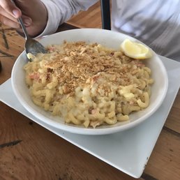 Lobster Mac and cheese. Yummy garlicky good. Lobster Mac and cheese. Yummy garlicky good.