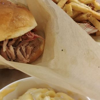 City Barbeque - Pork sandwich mac and cheese and fries - Barbeque Near Me - Lexington, Kentucky