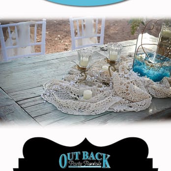 Out Back Party Rentals - It's your big day, so it's a BIG deal! Our wedding rentals include chair rentals, linen rentals, and wedding décor rentals... - Party Equipment Rentals Near Me - Marble Falls, Texas Out Back Party Rentals - It's your big day, so it's a BIG deal! Our wedding rentals include chair rentals, linen rentals, and wedding décor rentals... - Party Equipment Rentals Near Me - Marble Falls, Texas