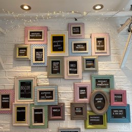 Flavors are displayed in a fun way that also makes them easy to see Flavors are displayed in a fun way that also makes them easy to see